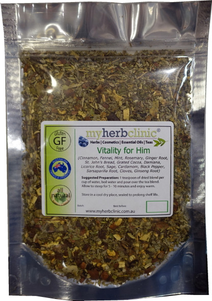 MY HERB CLINIC ® VITALITY FOR HIM ~ HERBAL BLEND TEA ~ APHRODISIAC