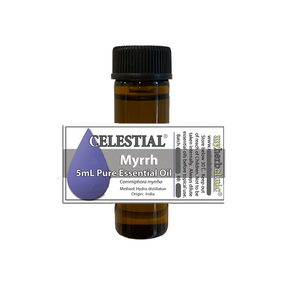 CELESTIAL ® MYRRH THERAPEUTIC GRADE ESSENTIAL OIL SKIN BEAUTY BALANCE MEDITATION - PURE PLANT SYNERGY 