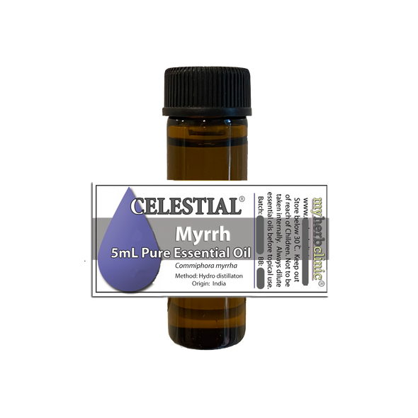 CELESTIAL ® MYRRH THERAPEUTIC GRADE ESSENTIAL OIL SKIN BEAUTY BALANCE MEDITATION - PURE PLANT SYNERGY 