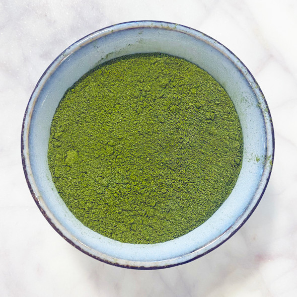 MY HERB CLINIC organic moringa leaf powder in a bowl