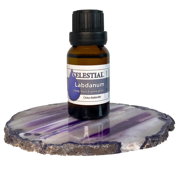 CELESTIAL ® LABDANUM ESSENTIAL OIL - ROSE OF SHARON ROCK ROSE - Cistus ladanifer