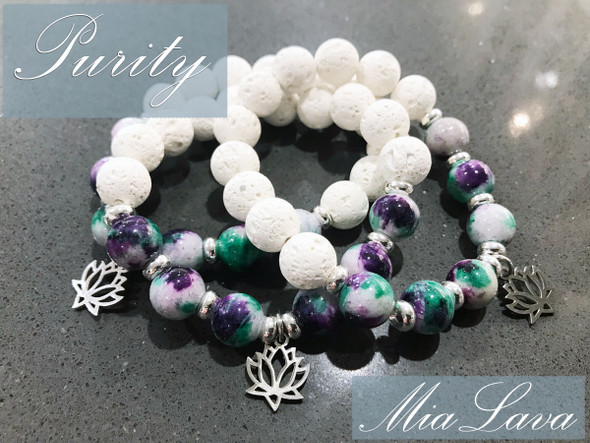 AROMATHERAPY DIFFUSER BRACELET PURITY LOTUS -JADE AROMATHERAPY DIFFUSER BRACELET PURITY LOTUS -JADE