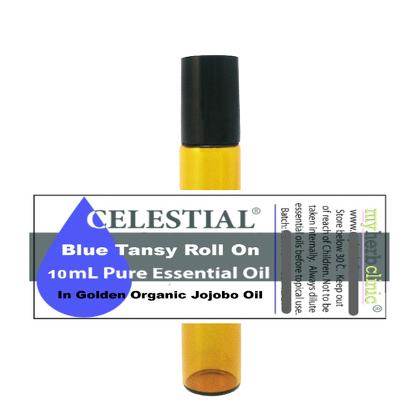 CELESTIAL ® BLUE TANSY THERAPEUTIC ESSENTIAL OIL ORGANIC ROLL ON SKIN BLEMISH