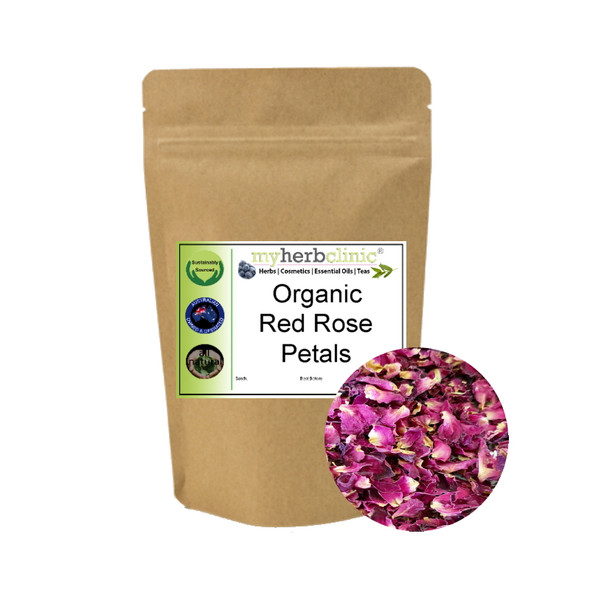 MY HERB CLINIC ® RED ROSE PETALS TEA PREMIUM ORGANIC - BEST QUALITY