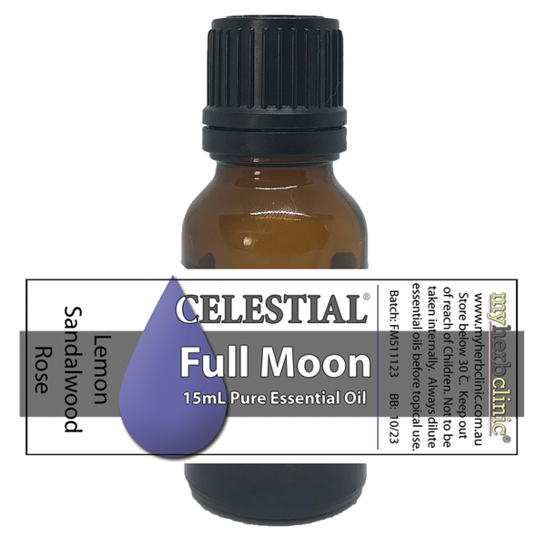 CELESTIAL ® FULL MOON THERAPEUTIC GRADE ESSENTIAL OIL BLEND SANDALWOOD ROSE LEMON