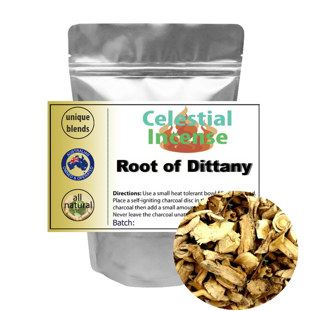 CELESTIAL ® ROOT OF DITTANY INCENSE - WICCA SPIRITUAL MAGICK - POWERFUL - 25g