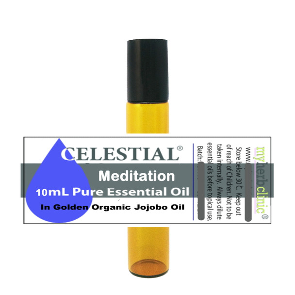 CELESTIAL ® MEDITATION ROLL ON ESSENTIAL OIL - ZEN FRANKINCENSE MYRRH COPAL
