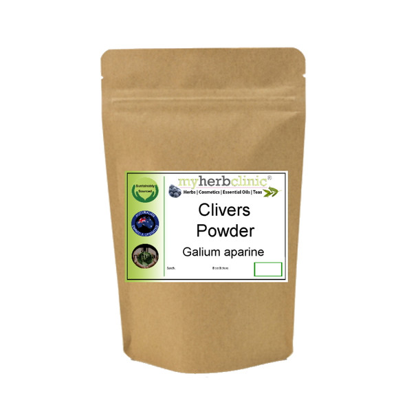 MY HERB CLINIC ® CLIVERS CLEAVERS POWDER NATUROPATHICALLY PREPARED ~ PREMIUM QUALITY 
