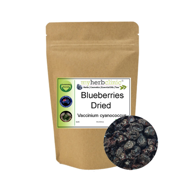 MY HERB CLINIC ® BLUEBERRIES DRIED  - VITAMIN RICH - PREMIUM 1ST GRADE - 100g