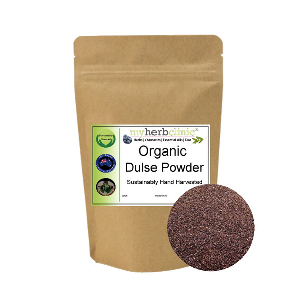 MY HERB CLINIC ® DULSE ORGANIC POWDER SEAWEED - IODINE MINERALS - HAND HARVESTED