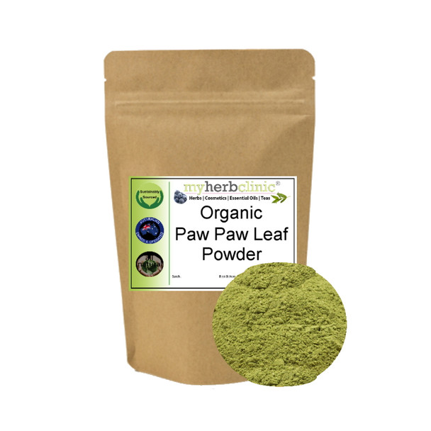 MY HERB CLINIC ® PAW PAW ORGANIC LEAF POWDER TEA ~ MENSTRUAL - FATIGUE