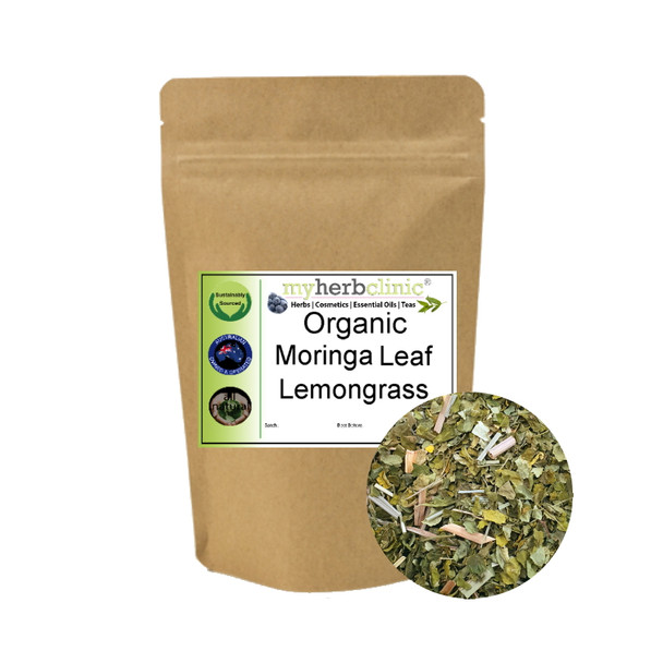 MY HERB CLINIC ® MORINGA LEAF & LEMONGRASS ORGANIC FUSION HERBAL TEA