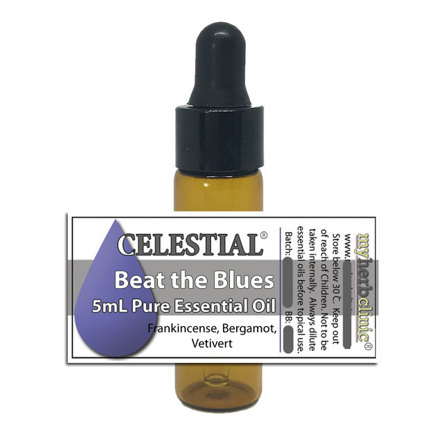 BEAT THE BLUES PURE UNDILUTED ESSENTIAL OIL BLEND - DEPRESSION RELAXATION STRESS