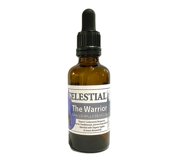 CELESTIAL ® VALHALLA BEARD OIL - THE WARRIOR - NATURAL - ESSENTIAL OILS - 50ml