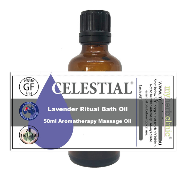 LAVENDER RITUAL BATH OIL - HEALTHY NATURAL PURE - DECADENT RELAXATION