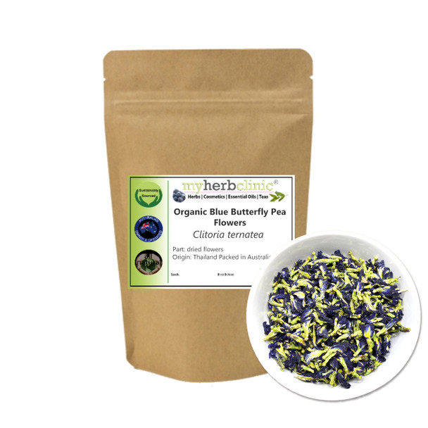 MY HERB CLINIC ® BLUE BUTTERFLY PEA FLOWER ORGANIC TEA HERB INFUSION - INFLAMMATION VITALITY