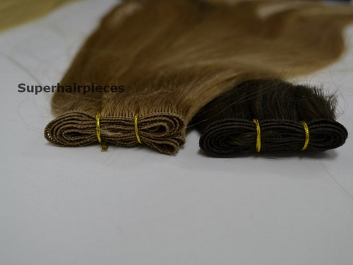16" Hand Tied Weft Hair Extensions 65 Grams 3A