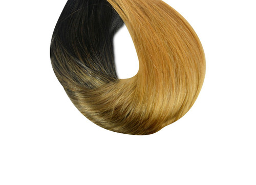 20" Ombre Machine Weft Hair Extension 100 Grams 6A #1B/4/27