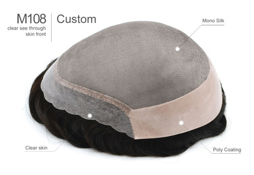 Custom Made M108 Mono Top Hairpiee