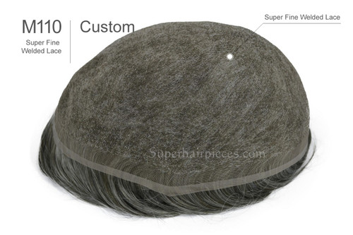 Custom Made M110 Super Natural Hairline Super Fine Welded Lace Hair System