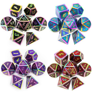 rainbow metal dice rainbow metal dice