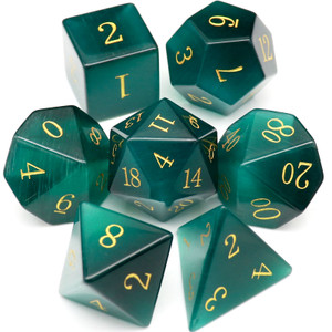 green cat eye gemstone dice green cat eye gemstone dice