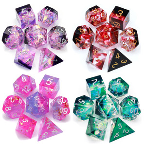 purple sharp edge dnd dice set by haxtec purple sharp edge dnd dice set by haxtec