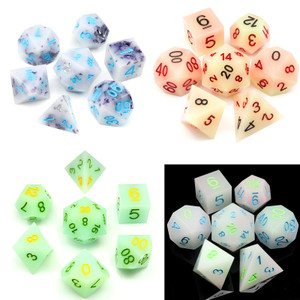 cute sharp edge dice dnd pastel dice