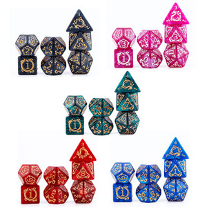 dragon pattern dnd dice set dragon pattern dnd dice set