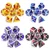 colorful metal dice, haxtec dice, metal dice