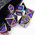 rainbow metal dice