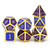 color changing metal dice, metal dnd dice, dice set, heat sensitive dice