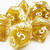 Haxtec Gold Glitter Core Resin DND Dice Set Haxtec Gold Glitter Core Resin DND Dice Set