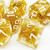 Haxtec Gold Glitter Core Resin DND Dice Set Haxtec Gold Glitter Core Resin DND Dice Set