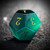 green cat eye stone dice
