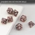 meteorite star metal dnd dice set