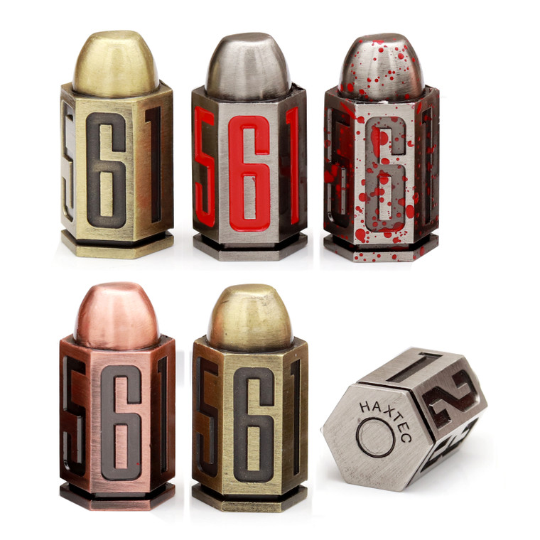 bullet metal dice d6