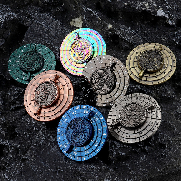 haxtec dragon sword metal spinner dice 7 in 1 dnd dice