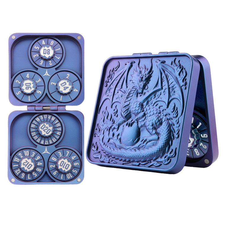 haxtec foldable spinner dnd dice set 7 in 1 dungeons and dragons metal dice