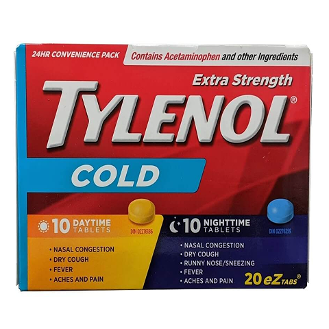 Cold Rid Tabs Tylenol Cold 20 eZ Tabs | Fast Relief for Cold Symptoms | Ace ...