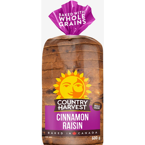 Country Harvest Cinnamon Raisin Bread 600g loaf – Ace Convenience Canada
