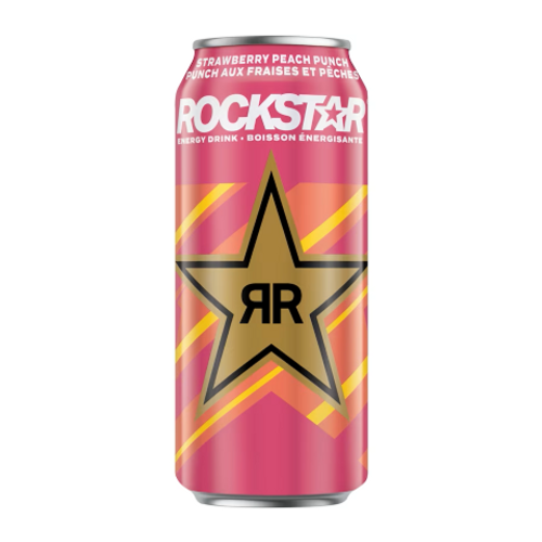 Rockstar Strawberry Peach Punch 473ml Can – Ace Convenience Canada