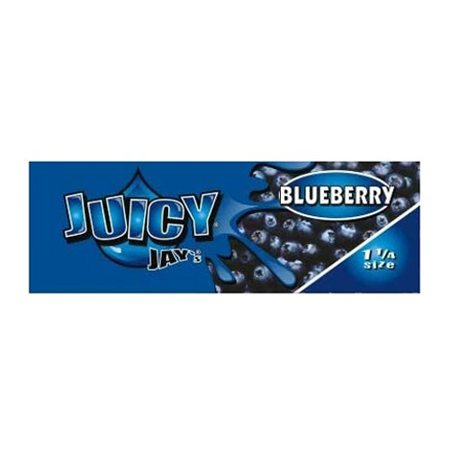 Juicy Jays Blueberry 1 1/4 – flavored rolling papers with a sweet blueberry taste