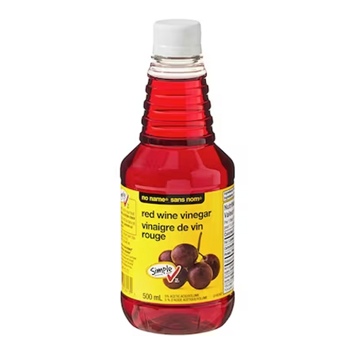 No Name Red Wine Vinegar 500ml – flavorful red wine vinegar perfect for salad dressings, marinades, and cooking