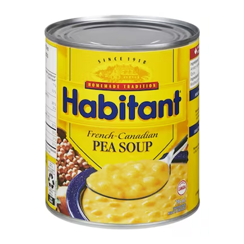 Habitant Pea Soup 796ml – classic and hearty split pea soup, creamy and flavorful