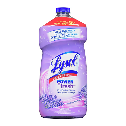 Lysol All Purpose Cleaner Lavender Breeze 1.2L – disinfecting cleaner with soothing lavender scent