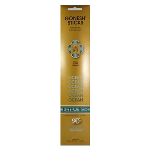 Gonesh Sticks Incense Ocean 20 Pack – aromatic incense sticks with fresh ocean-inspired fragrance