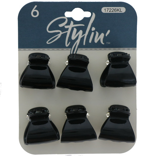 Stylin Mini Clips Canada, black hair clips 6 pack Windsor, buy Stylin hair accessories Canada, Canadian beauty and styling products
