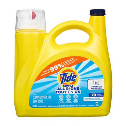 Tide Simply All In One Refreshing Breeze 2.72L – liquid laundry detergent with Refreshing Breeze scent