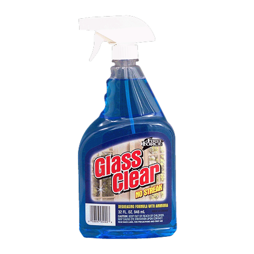First Force Glass Clear 946ml – glass cleaner for streak-free shine